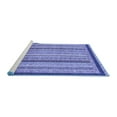 thumbnail image 2 of Ahgly Company Machine Washable Indoor Rectangle Oriental Blue Modern Area Rugs, 8' x 10', 2 of 4