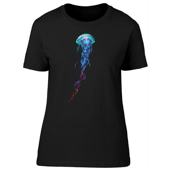 Cool Glowing Jellyfish T-Shirt Women -Image by Shutterstock, Female XX-Large