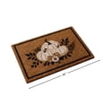 thumbnail image 3 of Fall White Pumpkin Printed Coir Doormat, Harvest Floral Leaf Welcome Mat, Non‑Slip Outdoor Entry Mat, for Front Porch, Entryway, Thanksgiving Decor, 3 of 7