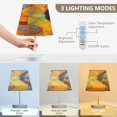 thumbnail image 4 of WOBOGO Uncle Art Curly Table Lamps Bedroom 3-Speed Dimmable Farm Style with Fabric Shade for Reading and Home Office, 4 of 8