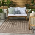 thumbnail image 4 of Nourison Tulum 4' x 6' Brown Outdoor Rug, 4 of 11