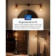 thumbnail image 4 of Bombillas LED Sunco G25 de filamento Edison Globe, 5 W, paquete de 6, 4 of 7