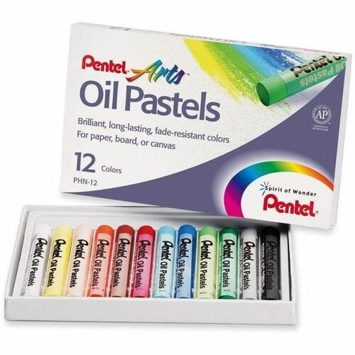 Pentel Arts Oil Pastels, Assorted (PHN-12) | 2 Sets