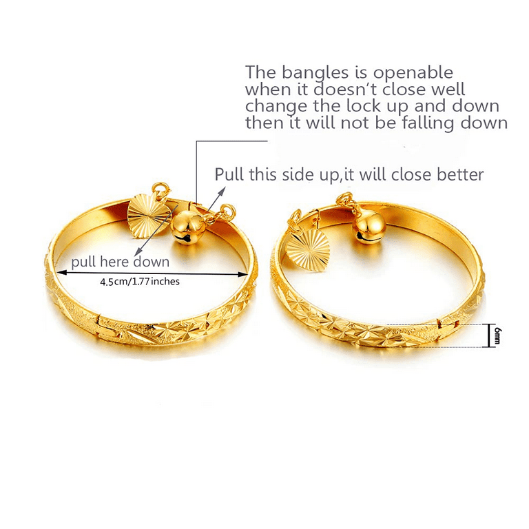 Gold bangles for toddlers shop