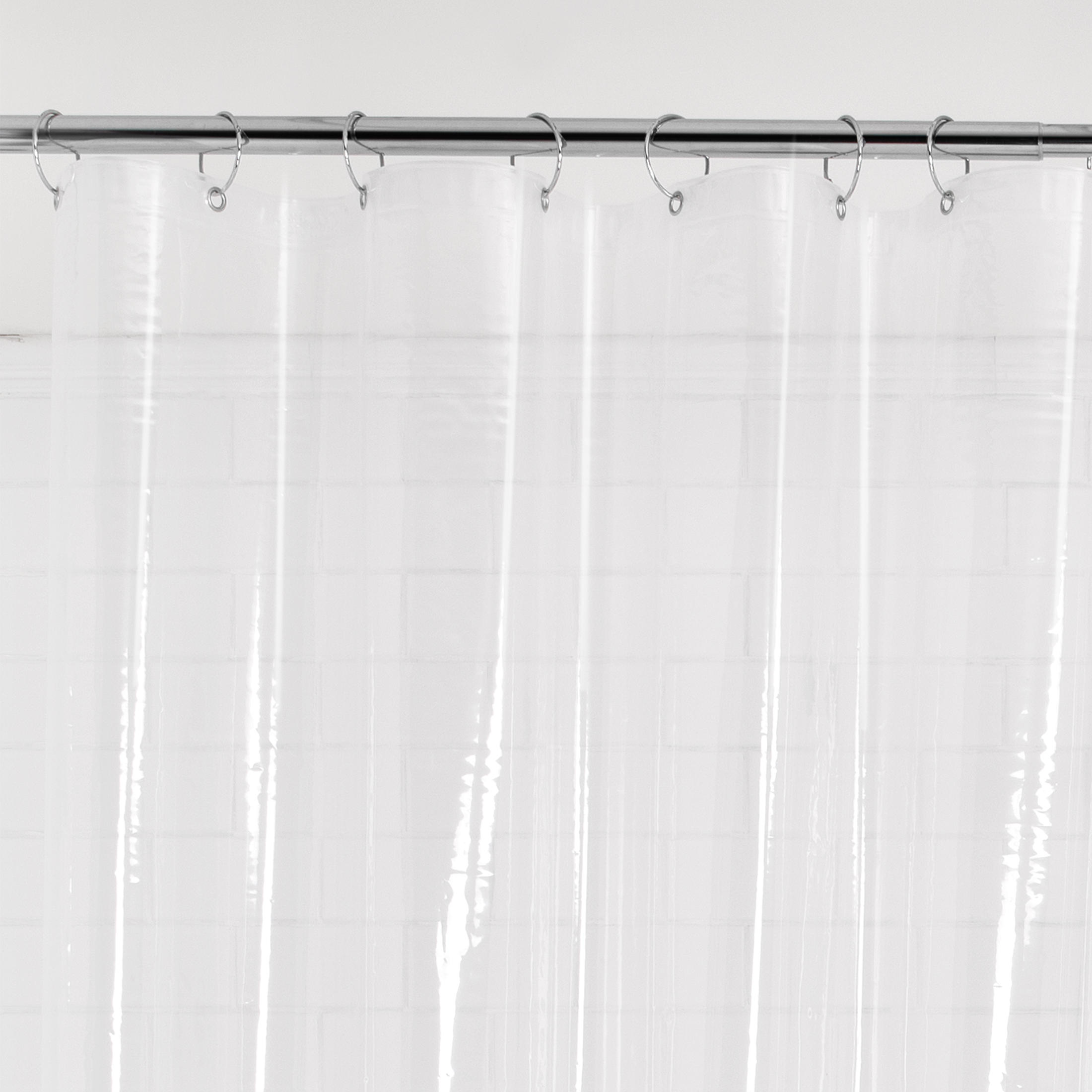 Mainstays Medium Weight PEVA Shower Liner, Clear - image 2 of 7