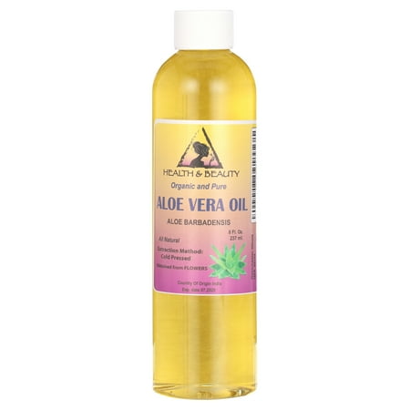 Aloe Vera Oil Organic Carrier Cold Pressed Premium Natural Pure by H&B OILS CENTER 8 oz
