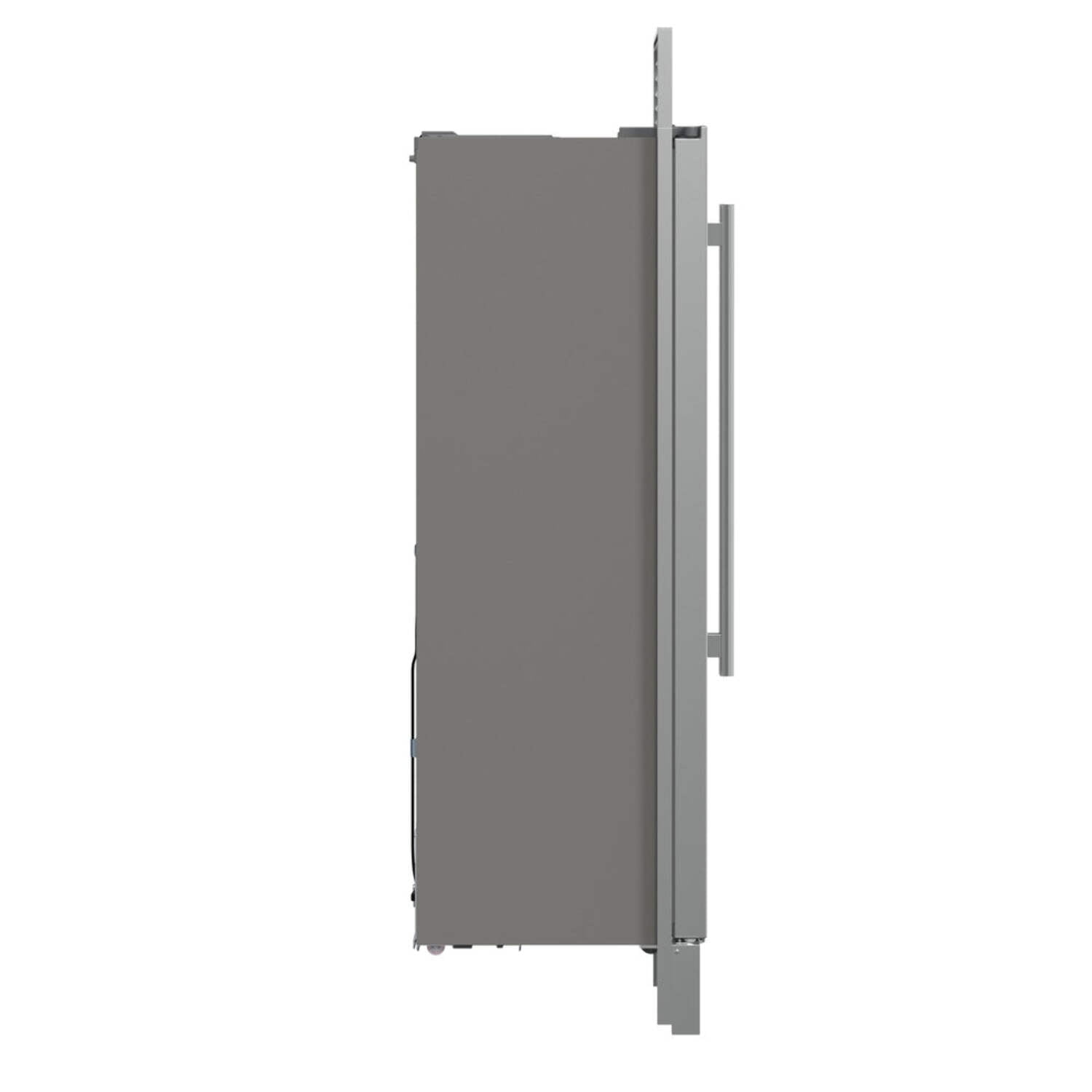 FORNO Salerno 33" Side-by-Side 15.6 Cu.Ft. Stainless Steel Refrigerator with Grill Trim