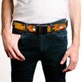 thumbnail image 2 of Adjustable Belt, Clamp Buckle, Cut-to-Fit, Flintmobile Eco Friendly Orange Black, 2 of 3