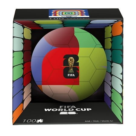 Buffalo Games Licensed Puzzle Ball FIFA 2026 Puzzle Ball 100-Piece Interlocking Jigsaw Puzzle for Children Ages 6+