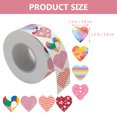 thumbnail image 2 of 1 Roll Heart Stickers Valentine's Day Gift Stickers Gift Bag Envelopes Sealing Stickers, 2 of 8