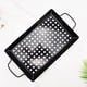thumbnail image 4 of Camping Grill Topper BBQ Sartenes para asar Bandejas antiadherentes para barbacoa con asas para cocinar carne, verduras y, 4 of 9