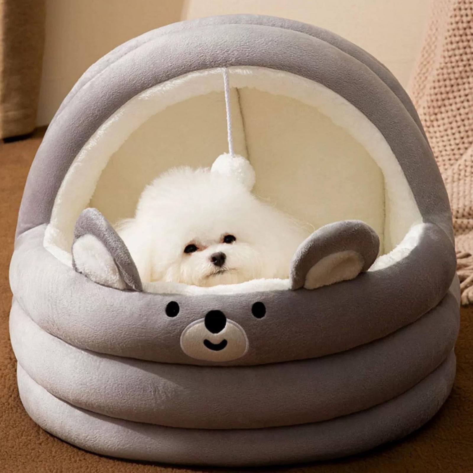 Pet Beds Indoor Cat Bed for Cozy Napping Dreamy Crafted for Cats Warm And Soft Retreat For Feline Comfort