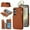 Brown, variant on Wallet Case for Samsung Galaxy S24 with Shoulder Strap & RFID Blocking Card Slots Holder Kickstand & Finger Ring, Magnetic Flip Folio Zipper Purse Case, PU Leather Cover Handbag, Black