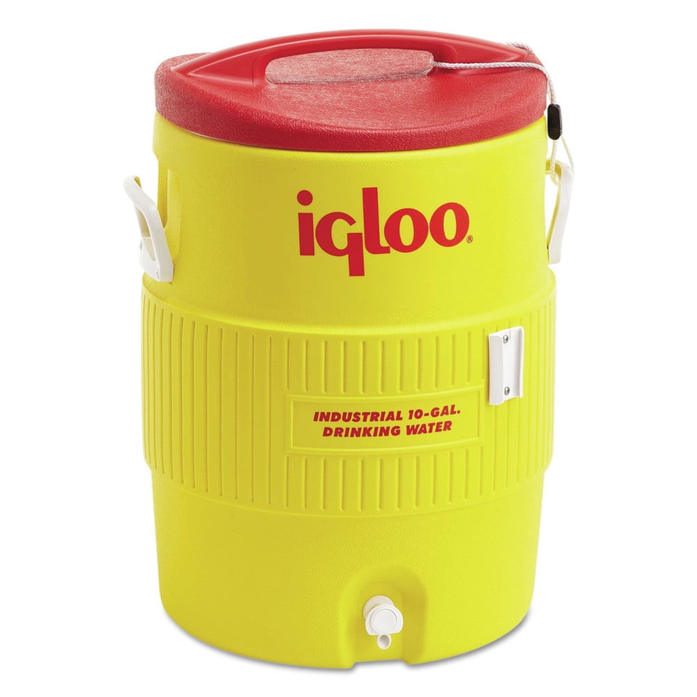 1 Each Yellow/Red 5 Gallon IGL451 Igloo Industrial Water Cooler 
