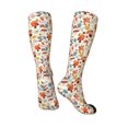 thumbnail image 3 of Zufioo Squirrel Nuts Mushroom Print Long High Thigh Socks Knee-High Warm Stocking Women Boot Sock Leg Warmer High Socks for Daily Wear, Cosplay, 3 of 6