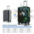 thumbnail image 5 of Picia Realistic Style Colorful Wolf A Luggage Protector Cover Thicken Suitcase Protector Cover Fit 18-32 Inch Luggage-X-Large, 5 of 9