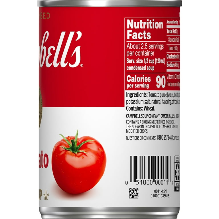 キャンベルスープ Campbell’s SOUP 2020 Tomato Campbell's Vegan Condensed Tomato Soup, Farm-grown Tomatoes