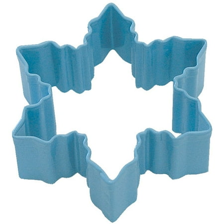 Snowflake Cookie Cutter - Snowflake Blue Poly Resin Cookie Cutter 3 in Pr1112B - R&M Cookie Cutters - Tin Plate Steel
