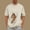 Khaki, variant on Men's Cat Dog Pocket Carrier Soothe Crew Neck Short Sleeve Kangaroo T Shirt Gray