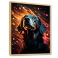 thumbnail image 2 of Designart "Pop Art Portrait Of Saluki" Animals Dog Floater Framed Wall Decor, 2 of 5