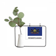 thumbnail image 1 of Pennsylvania Flag Contour Metal Picture Frame Cerac Vase Decor, 1 of 3