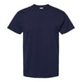 thumbnail image 5 of Hanes Essential-T Men T-Shirt, Short Sleeve Crew Neck, Classic Fit Cotton Tee, Athletic Navy, 5XL, 5 of 5