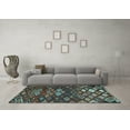 thumbnail image 3 of Ahgly Company Indoor Rectangle Persian Light Blue Traditional Area Rugs, 2' x 5', 3 of 4