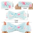 thumbnail image 5 of 6PCS Spa Headband and Wristband Set, Face Wash Headband Makeup Skincare Headband, 5 of 8