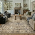 thumbnail image 7 of BERTHMEER 8'x10' Area Rugs for Living Room Vintage Brown Rugs for Bedroom Office Machine Washable Large Farmhouse Dining Room Oriental Carpets Non Slip Traditional Distressed Rugs, 7 of 7