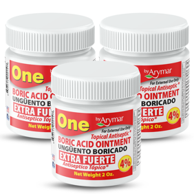 Arymar Boric Acid Ointment 4% &ndash; Gentle Skin Care Balm, 2 fl oz (3-Pack)