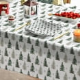 thumbnail image 5 of Horaldaily Christmas Tablecloth 60×104 Inch Rectangular, Christmas Pine Tree Green Washable Table Cover for Party Picnic Dinner Decor, 5 of 6