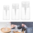 thumbnail image 4 of Push Down Empty Pump Dispenser for Nail Polish Remover Clear Bottle Plastic 150Ml, 4 of 9