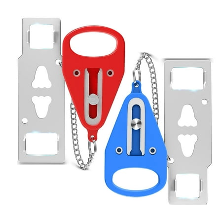 WUSI Portable Door Lock,2Pack Hotel Door Lock for Travel,Extra Lock for Additional Privacy and Safety in Home,Hotel and Apartment,Protect Family Security in Traveling,Home,Hotel,Apartment,Airbnb