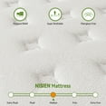 NISIEN Twin Mattress 10 Inch Hybrid Mattress in a Box, Innerspring Mattress with Gel Memory Foam