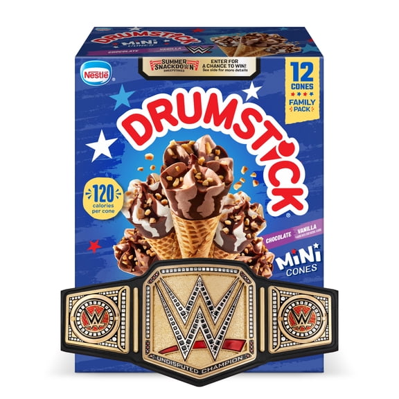 Drumstick Lil' Drums Vanilla & Chocolate Ice Cream Sundae Cones, Kosher, 12 Count