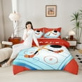 thumbnail image 4 of Homewish Ice Hockey Gamer 3-Piece Full Size Comforter Sets for Children Kids Teens,Ball Gaming Bedding Comforter Set,Sport Theme Lightweight Bedding Sets,Lightweight Room Decor,Reversible, 4 of 8