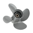 thumbnail image 2 of Outboard Propeller 4 Blades Propeller 10 3/8x13 Outboard Propeller High Thrust 4 Blades Aluminum Alloy Fit For Outboard 35-60HP Engine, 2 of 8