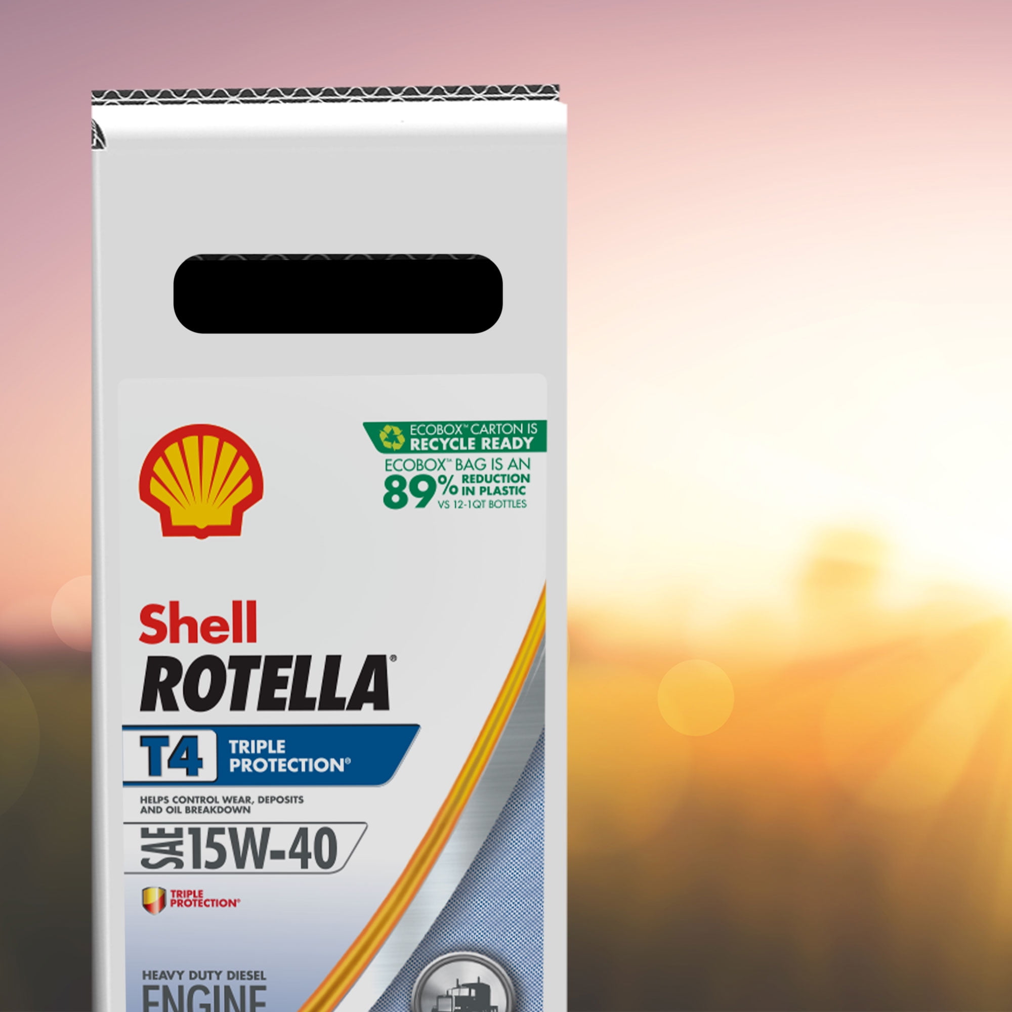 Shell Rotella T4 Triple Protection 15W-40 Diesel Motor Oil, 3 Gallon - 2