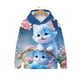 thumbnail image 3 of Sudadera de manga larga para niñas, sudadera con capucha con estampado de gatito blanco de dibujos animados, moda deportiva de otoño, sudaderas con capucha para niñas, ropa para niños, 3 of 5