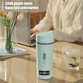 thumbnail image 2 of Portable Electric Kettle for Boiling Water 350ml Stainless Steel Anti-Spill Leak Proof Personal Hot Water Boiler with 4 Variable Presets Keep Warm Function for Travel Work, 2 of 9