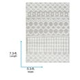 thumbnail image 6 of Livabliss Area Rugs for Living Room, 5x7 Urban Shag Global Gray Rug, Bedroom Dining Room Home Decor Stain Resistant Carpet (5'3" x 7'3"), 6 of 7