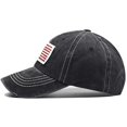 thumbnail image 4 of Women Ponytail Baseball Cap USA Flag Cotton Sports Hat, 4 of 8