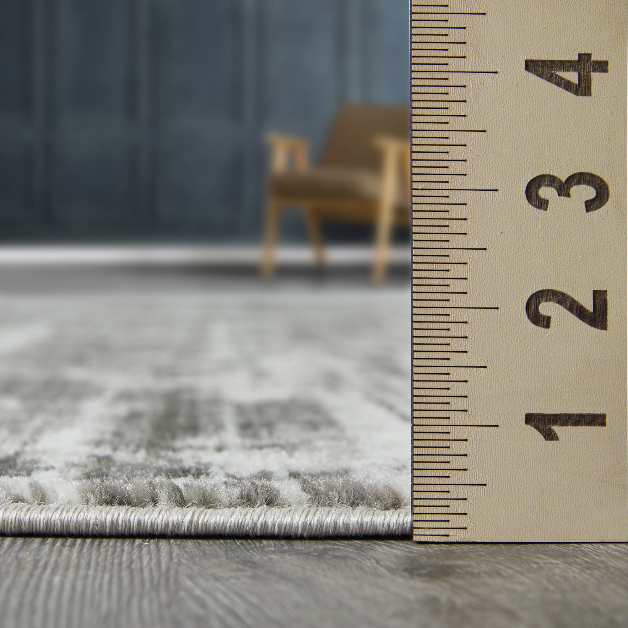 Loomaknoti Rhane Akason 5' x 7' Gray Abstract Indoor Area Rug