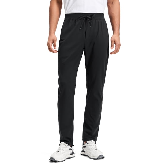CRZ YOGA 4-Way Stretch Athletic Pants for Men 30" Workout Lounge Casual Work Jogger with Zip Pocket