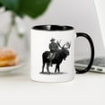 thumbnail image 3 of CafePress - Teddy Roosevelt Riding A Bull Moose Mugs - 11 oz Ceramic Mug - Novelty Coffee Tea Cup, 3 of 4