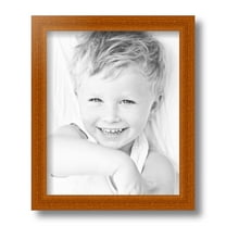 ArtToFrames 8.5x11 Inch Honey Picture Frame, This Brown Wood Poster Frame is Great for Your Art or Photos, Comes with Regular Glass (4093)