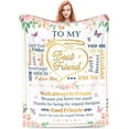 thumbnail image 1 of LHSHID Best Friend Birthday Gifts Blanket Flannel Soft and Comfortable Anti static Bed Sofa Blanket 50x60in, 1 of 5