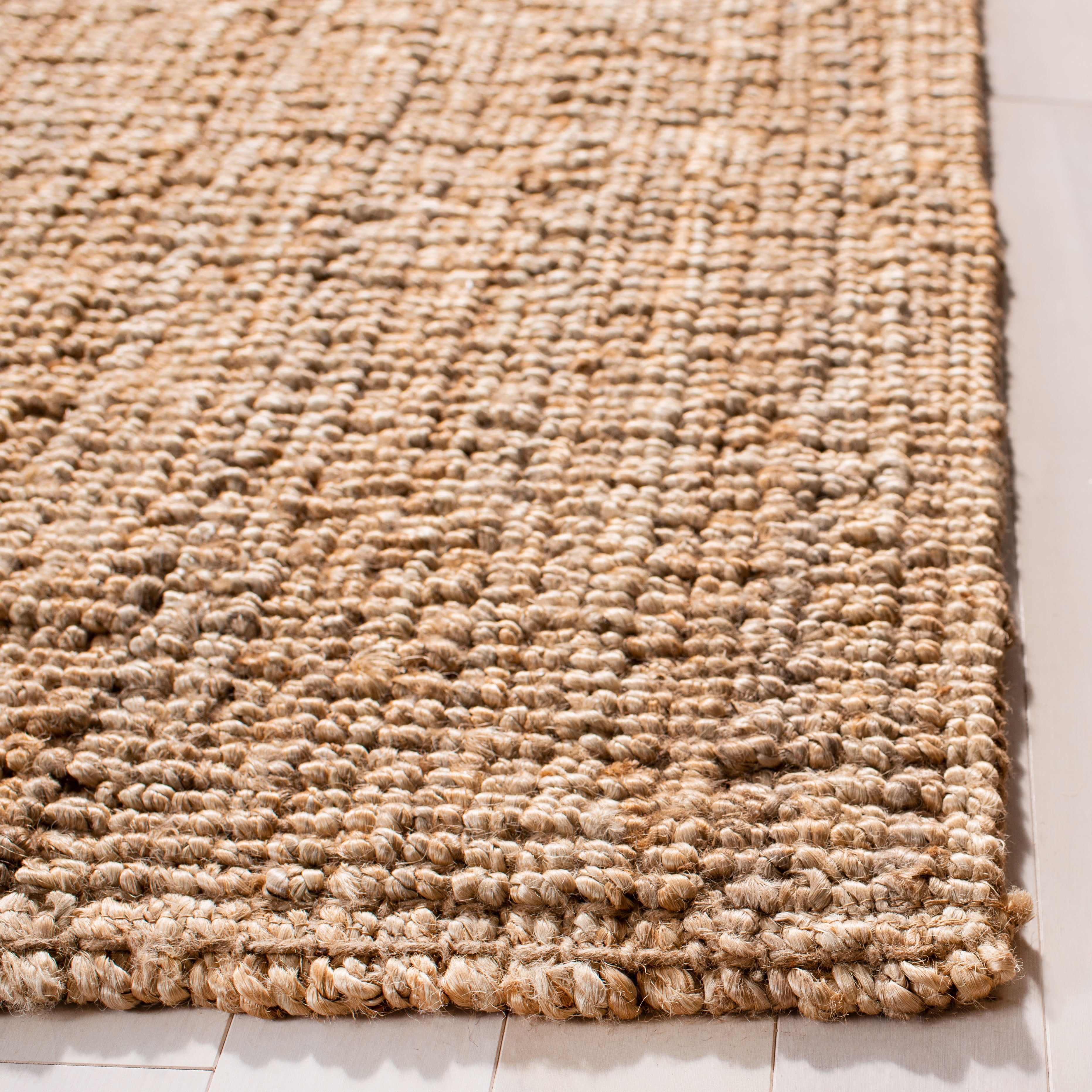 SAFAVIEH Natural Fiber Aliah Solid Area Rug, Beige, 11' x 15'