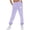 Purple-1, variant on Joggers Pants for Women Halloween Print High Waisted Sweatpants Fall Casual Loose Running Trousers with Pocket, Pink, XL