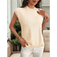 thumbnail image 5 of Suéter Sin Mangas de Cuello Redondo para Mujer, Color Albaricoque L, 5 of 9